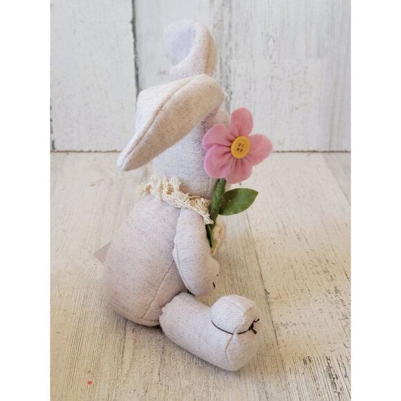 Easter Bunny flower plush rabbit home decor spring - Picture 5 of 6